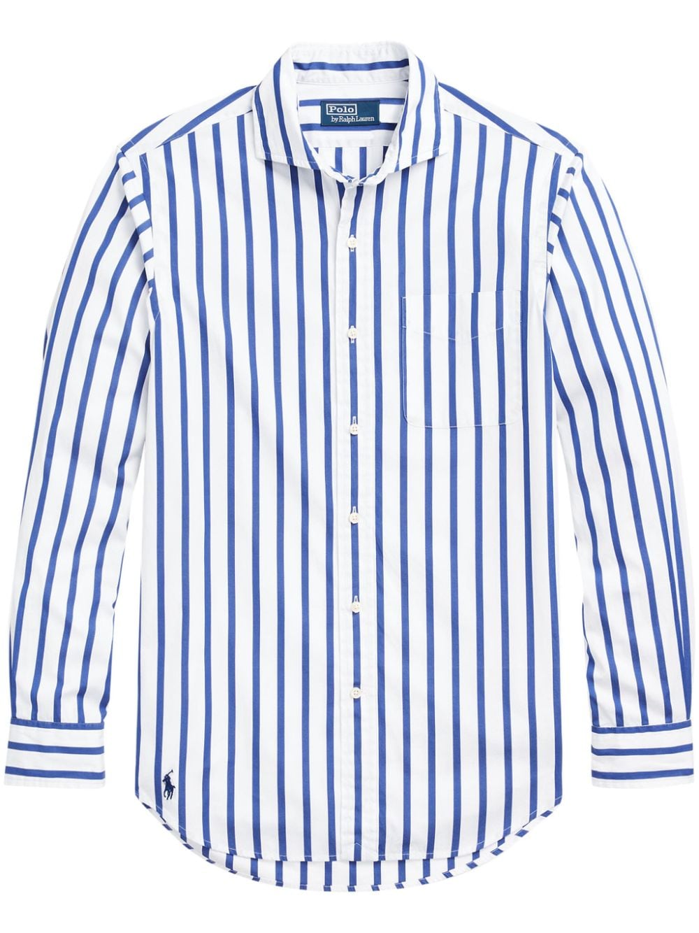 Polo Ralph Lauren Vertical-stripe Poplin Cotton Shirt In White