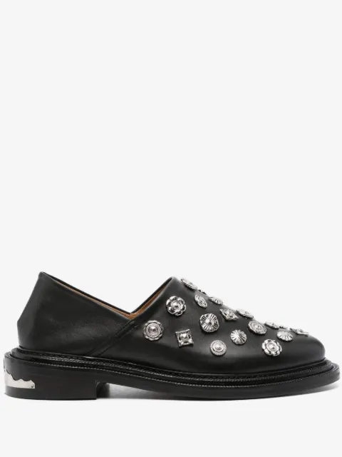 Toga Virilis stud-embellished leather loafers