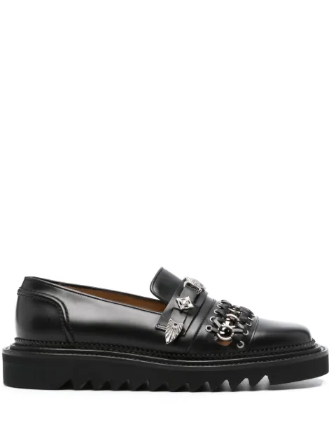 Toga Virilis stud-embellished leather loafers