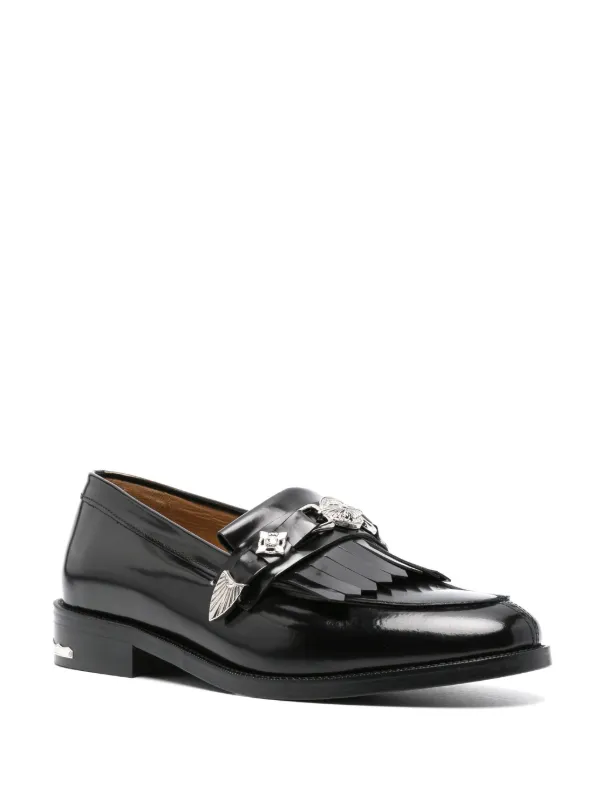 靴 TOGA VIRILIS L LOAFER BLACK WHITE Toga Virilis stud-embellished Leather Loafers | Black | FARFETCH