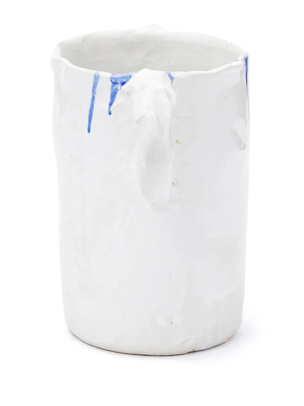 Niko June Studio Paint-splatter Vase In White