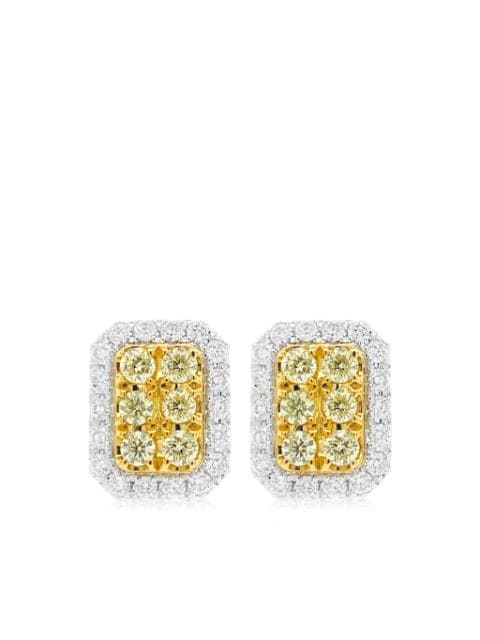 HYT Jewelry aretes en oro amarillo con diamante