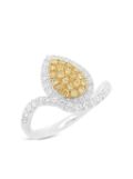 HYT Jewelry platinum yellow and white diamond ring - Gold