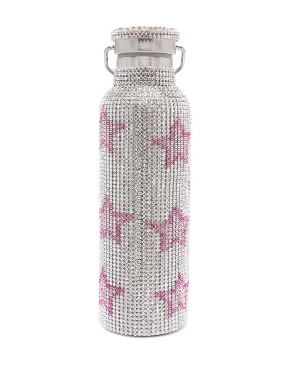Shop Collina Strada Crystal-embellished Water Bottle In Silver