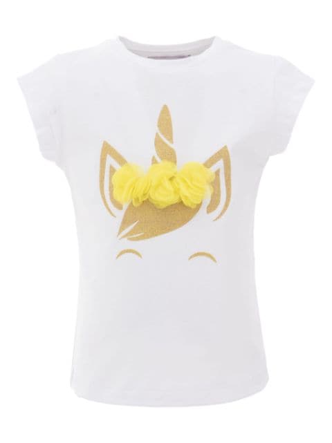 Mimi Tutu unicorn-print cotton T-shirt