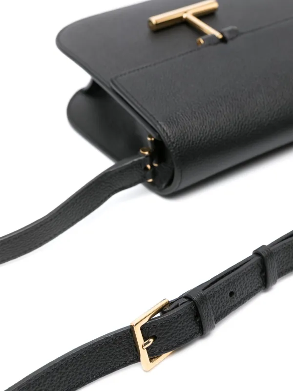 TOM FORD Hanging-T-hardware Leather Bag | Black | FARFETCH TOM FORD Hanging-T-hardware Leather Bag | Black | FARFETCH