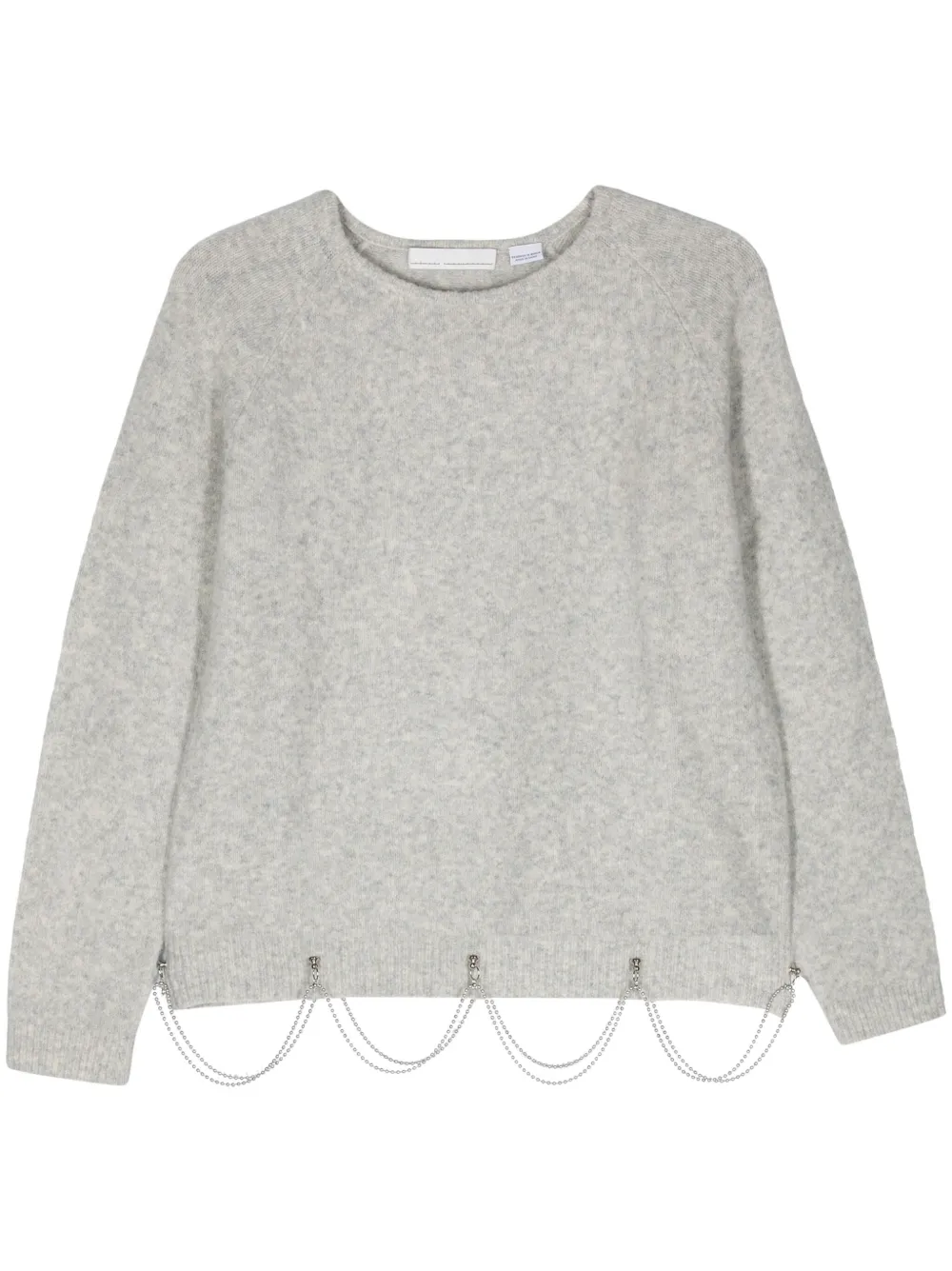 Random Identities suéter con detalle de cadena de esferas | gris | Image 1