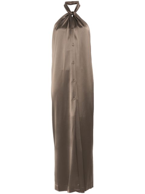 Nanushka Elima satin halterneck dress Women