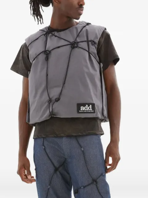 Who Decides War knotted-detail padded vest