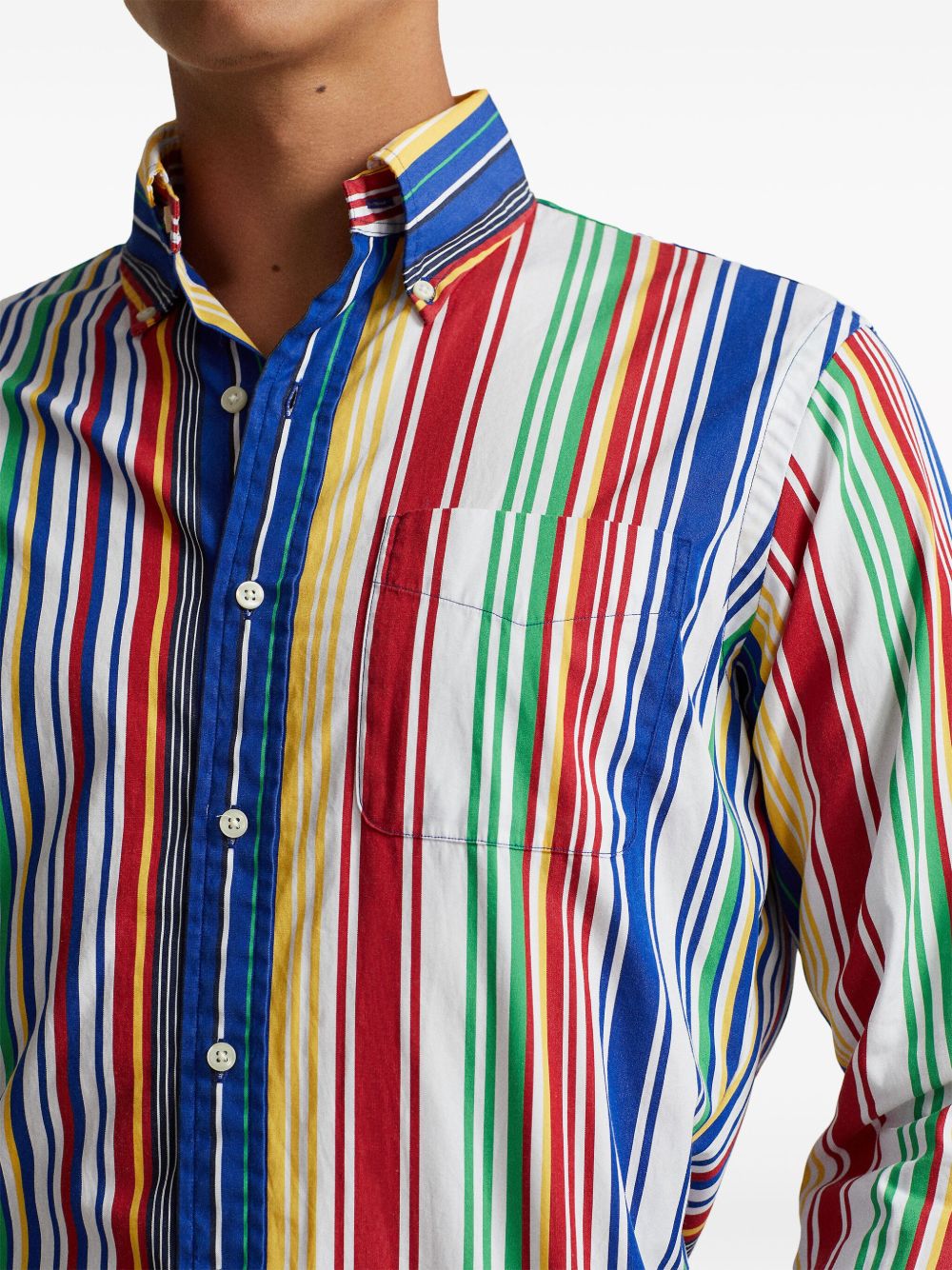 Polo Ralph Lauren classic-collar striped cotton shirt Men