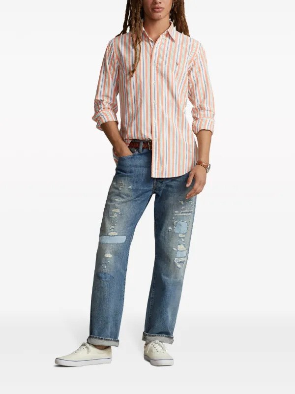 Polo Ralph Lauren classic-collar Striped Cotton Shirt