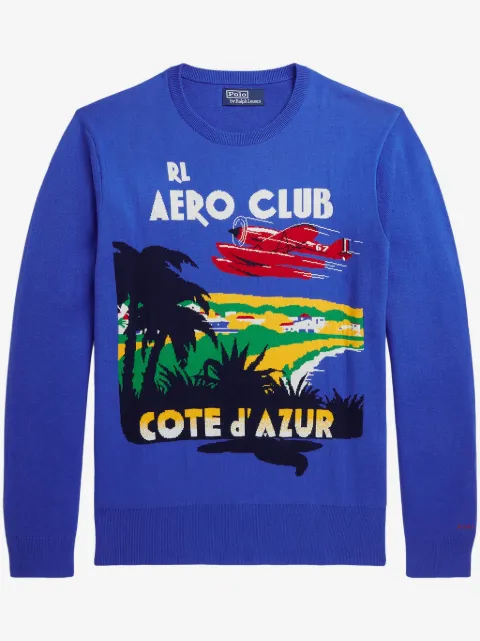 Polo Ralph Lauren intarsia-knit cotton jumper