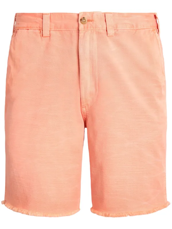 Orange chino shorts mens online