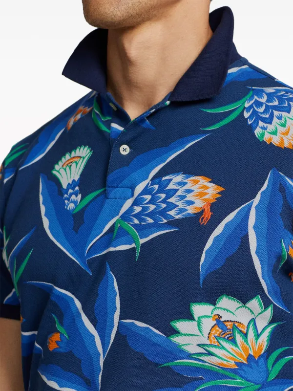 Ralph lauren floral polo shirt on sale