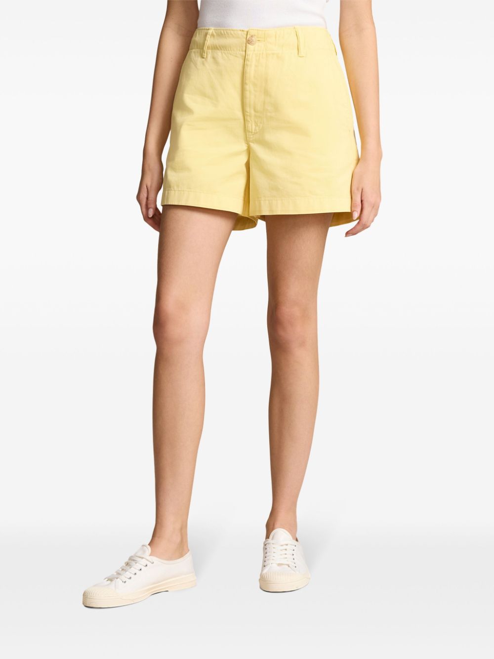 Shop Polo Ralph Lauren Cotton-twill Chino Shorts In Gelb