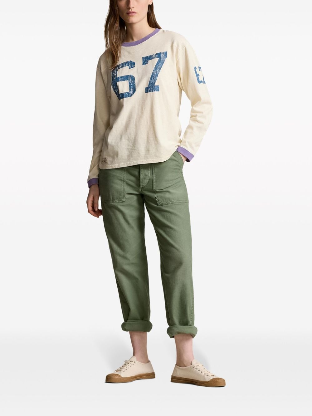 Image 2 of Polo Ralph Lauren numerical-print cotton T-shirt