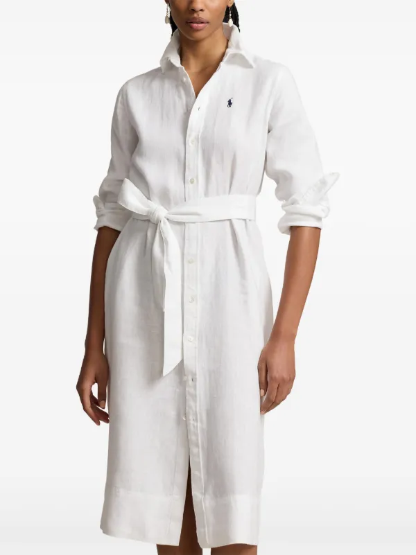 linen white shirt dress Mixed – isobel & cleo 47% Viscose. Women's White Linen Shirt Dress