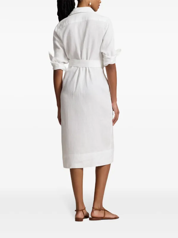 ワンピース POLO RALPH LAUREN Woman Dress White 211959122 001 POLO RALPH LAUREN Polo Ralph Lauren ポロラルフローレン