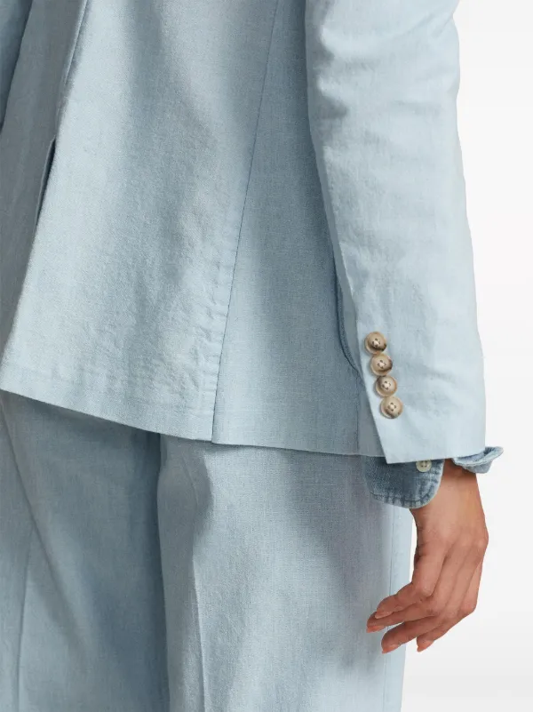 Polo Ralph Lauren Chambray single-breasted Blazer | Blue