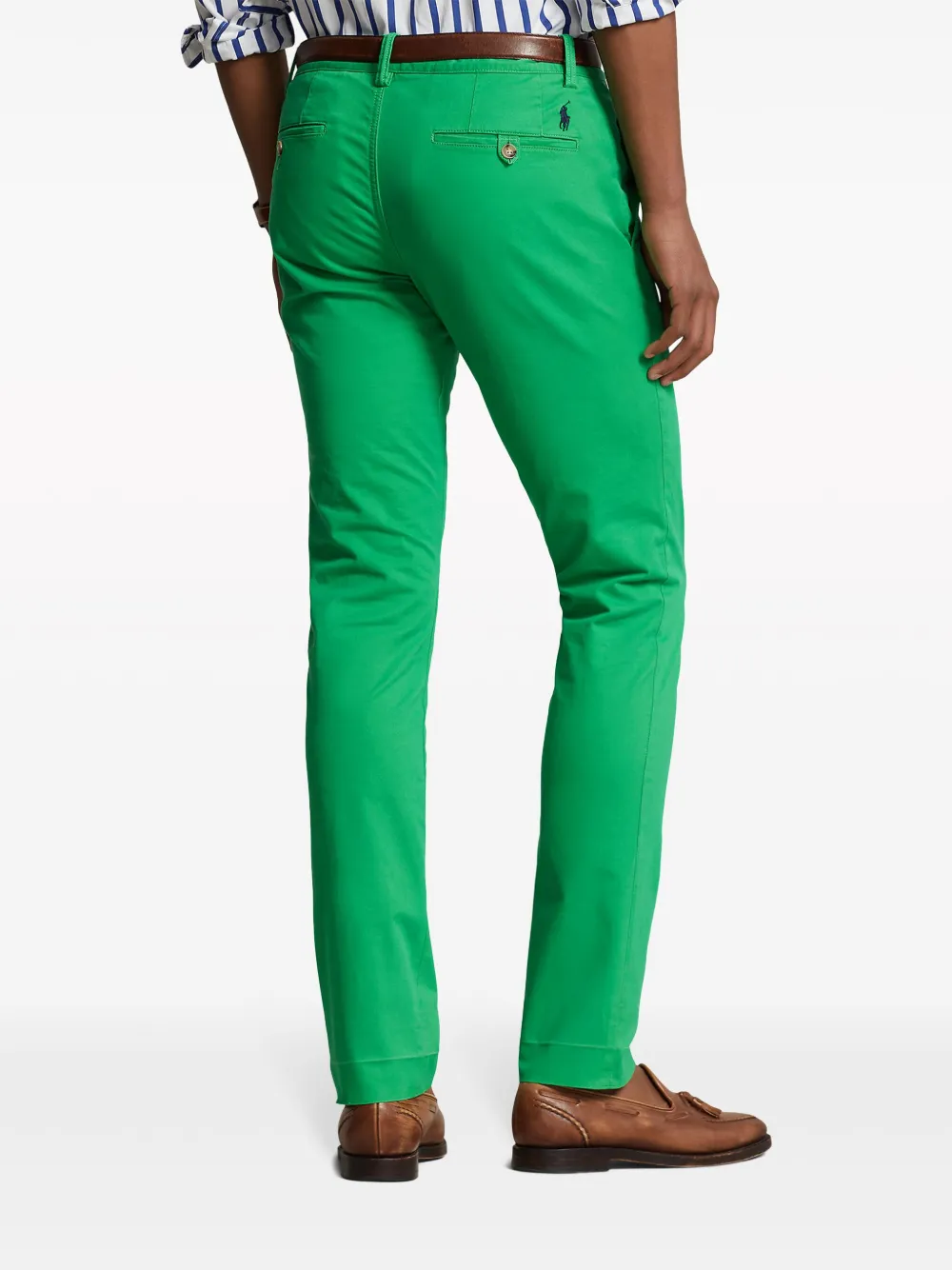 Polo Ralph Lauren Slim-fit twill katoenen broek Groen