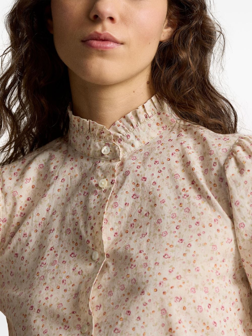 Polo Ralph Lauren Overhemd met bloemenprint Beige