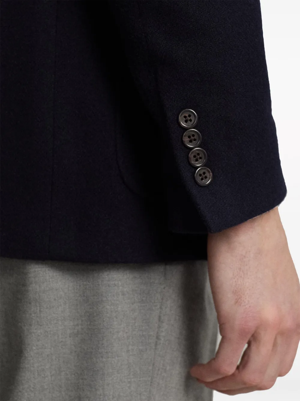 Polo Ralph Lauren Kasjmier blazer met enkele rij knopen Blauw
