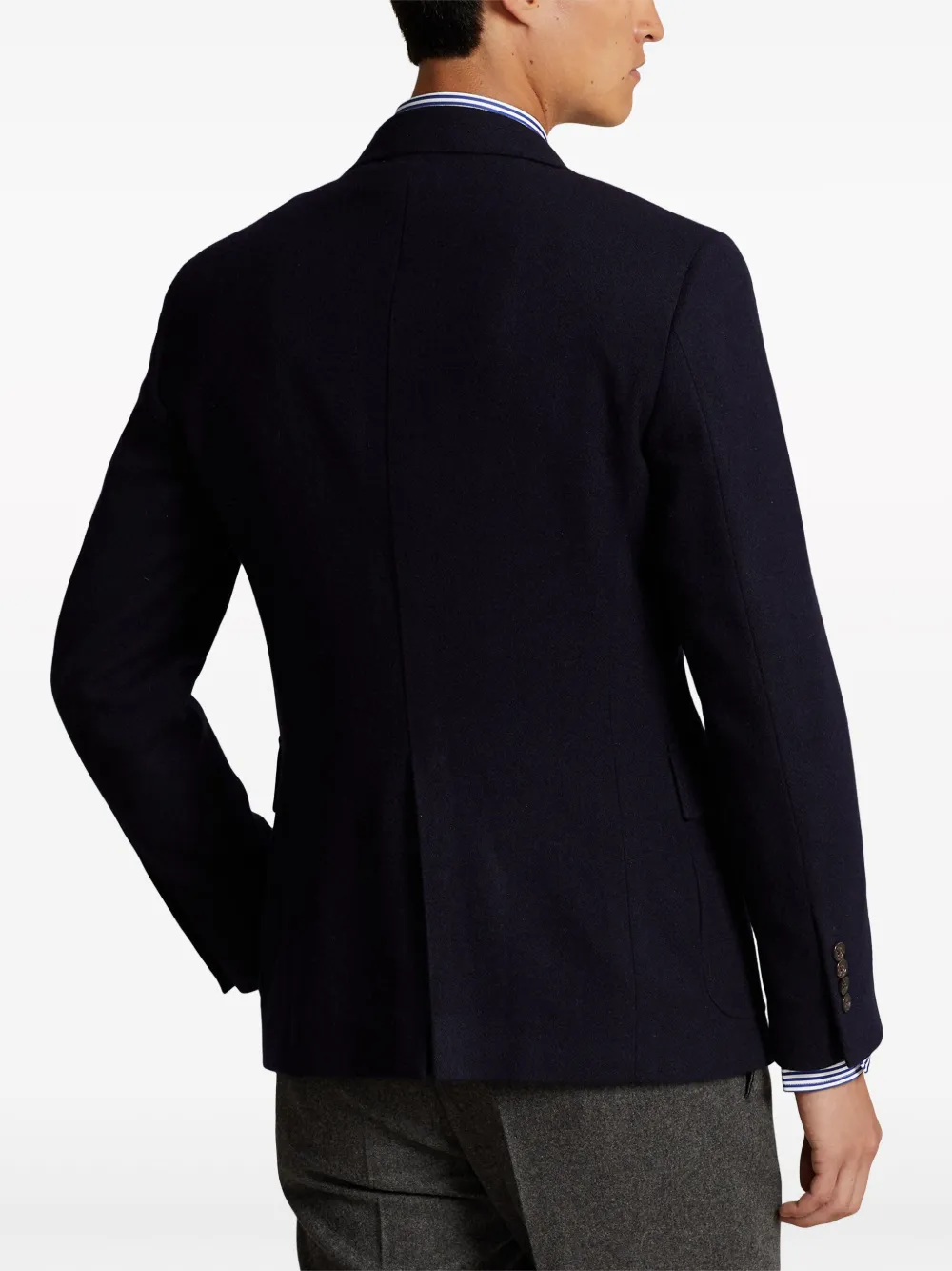 Polo Ralph Lauren Kasjmier blazer met enkele rij knopen Blauw