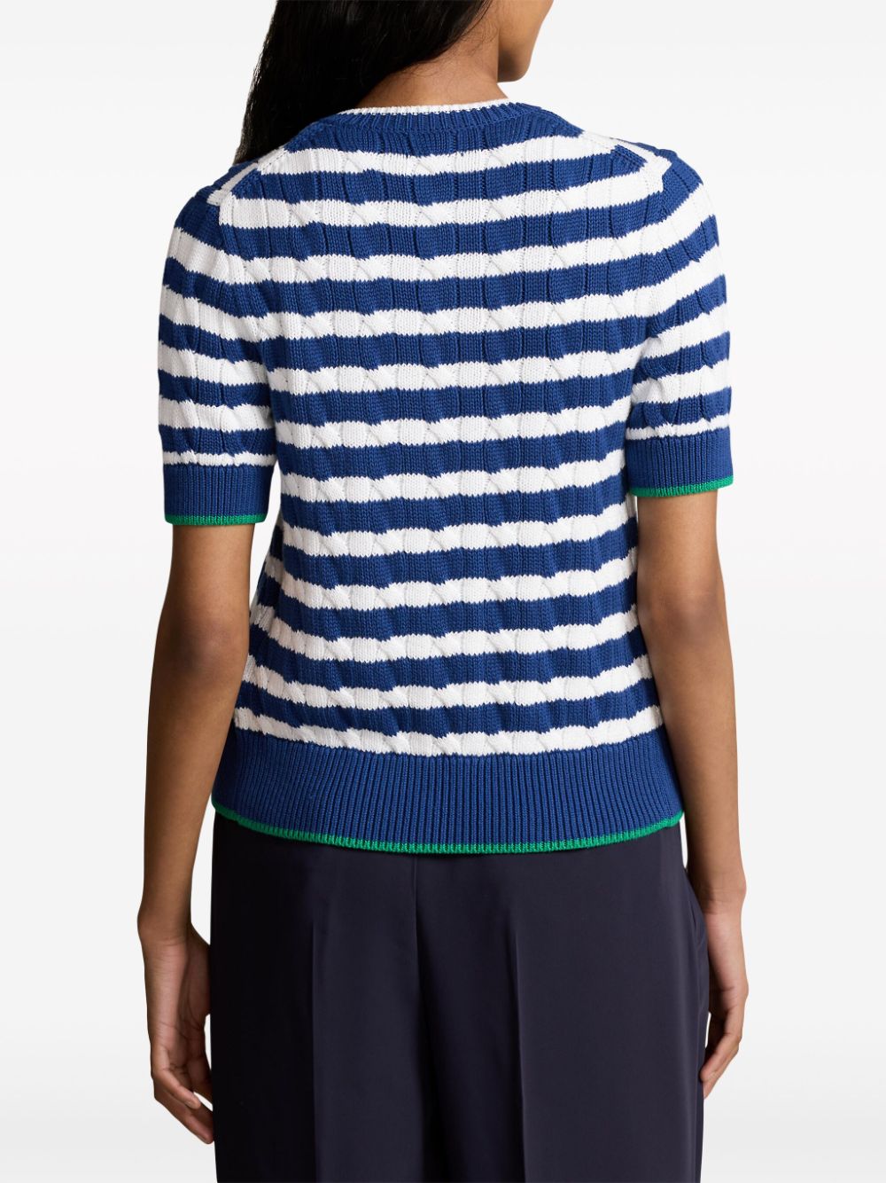 How to find cheap deals Polo Ralph Lauren striped cable-knit cardigan Women