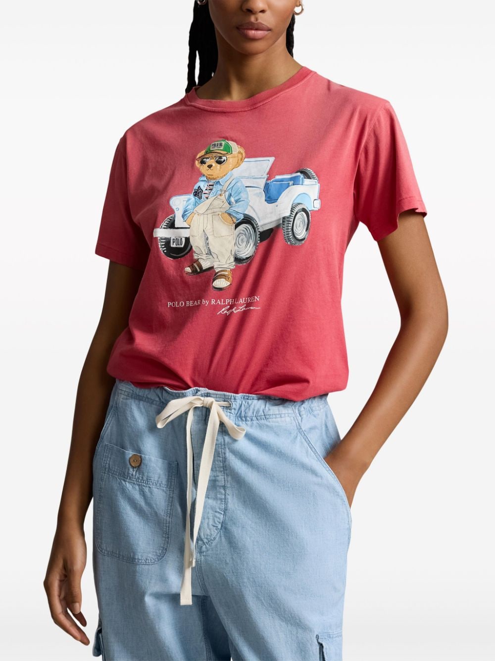 Polo Ralph Lauren Katoenen T-shirt met logoprint Rood