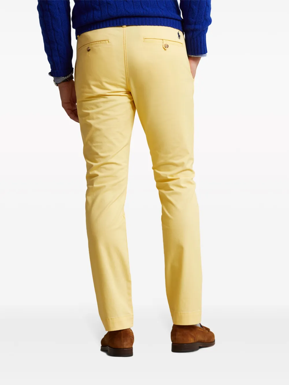 Polo Ralph Lauren COTTON STRTCH TWILL-SLFBEDFORDP-FLAT-PANT Geel