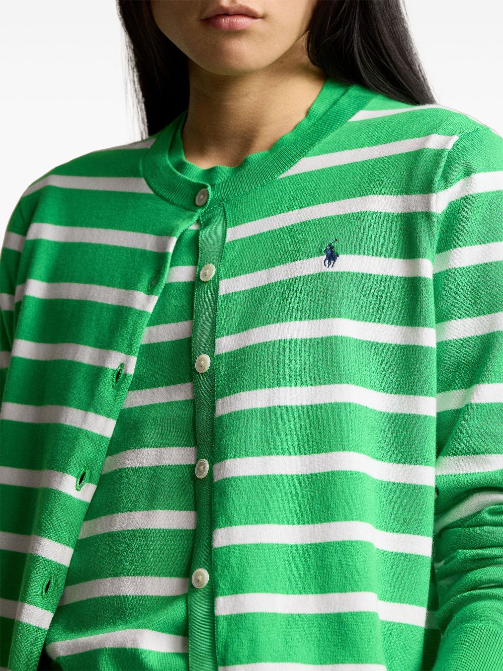 Polo Ralph Lauren striped cotton-blend cardigan Women