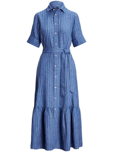 Polo Ralph Lauren stripe linen shirt dress Women