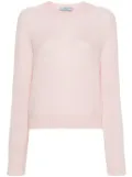Prada crew-neck cashmere jumper - Pink