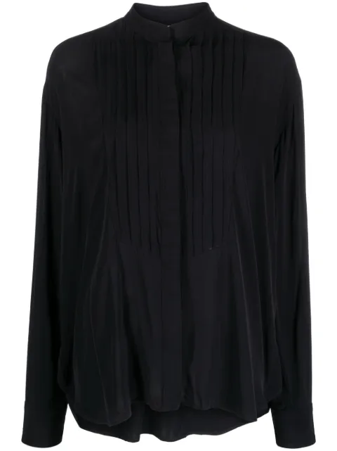 ISABEL MARANT Amel pleated crepe blouse