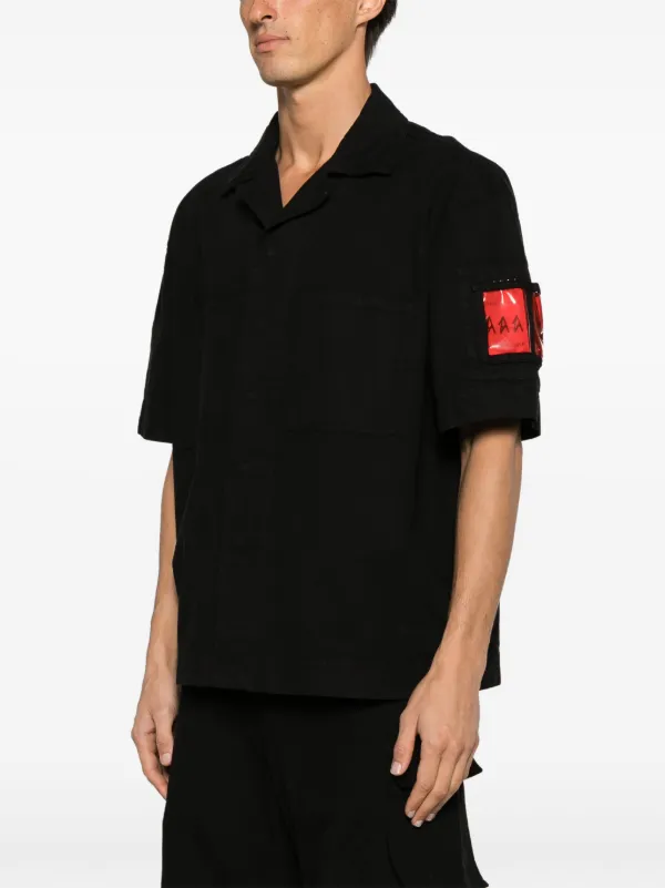 44 LABEL GROUP Bowling Canvas Shirt | Black | FARFETCH CZ
