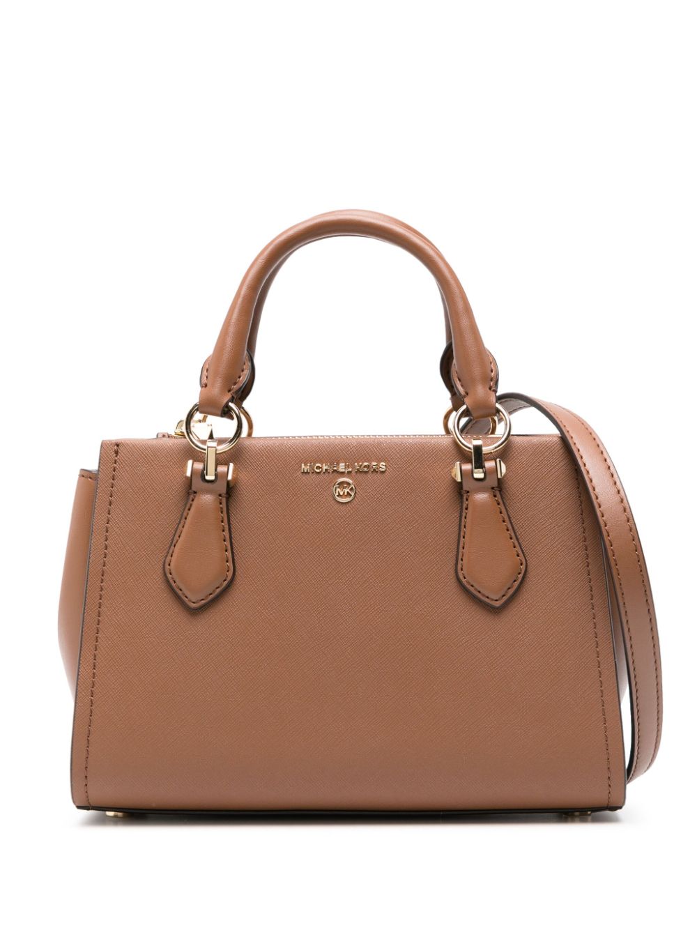 Michael Michael Kors Marilyn Leather Crossbody Bag In Brown