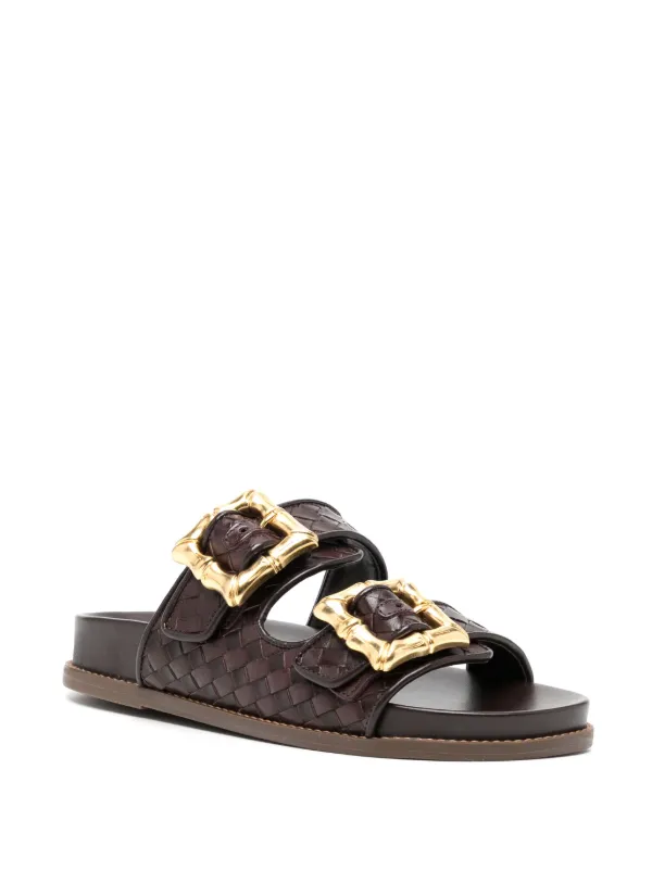 Studded logo slide hot sale sandal fendi