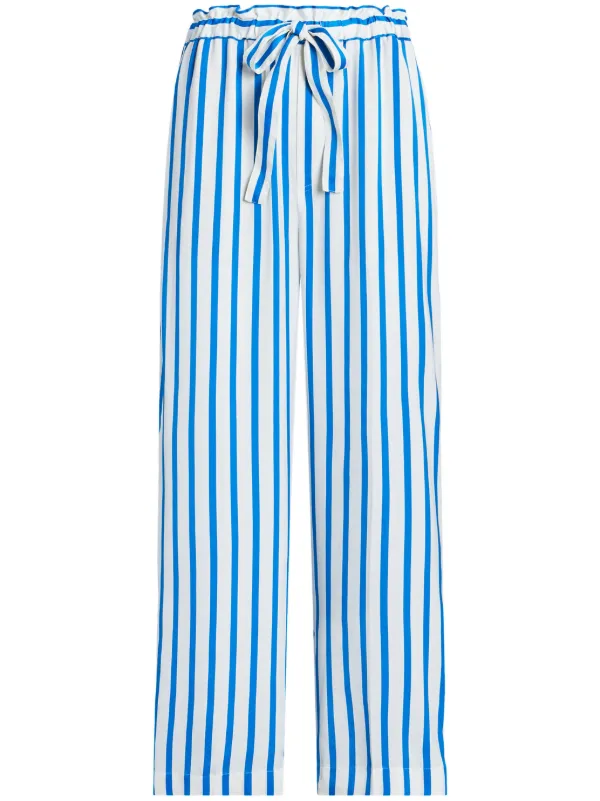 Polo Ralph Lauren Striped straight leg Trousers Blue FARFETCH UK