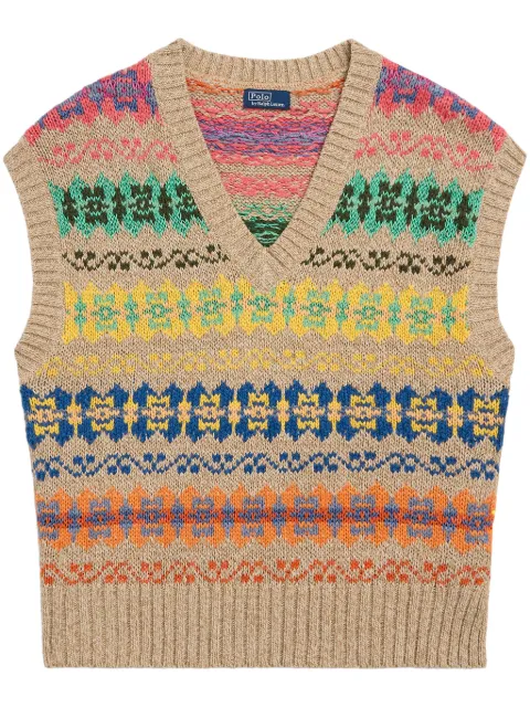 Polo Ralph Lauren suéter Fair Isle manga corta