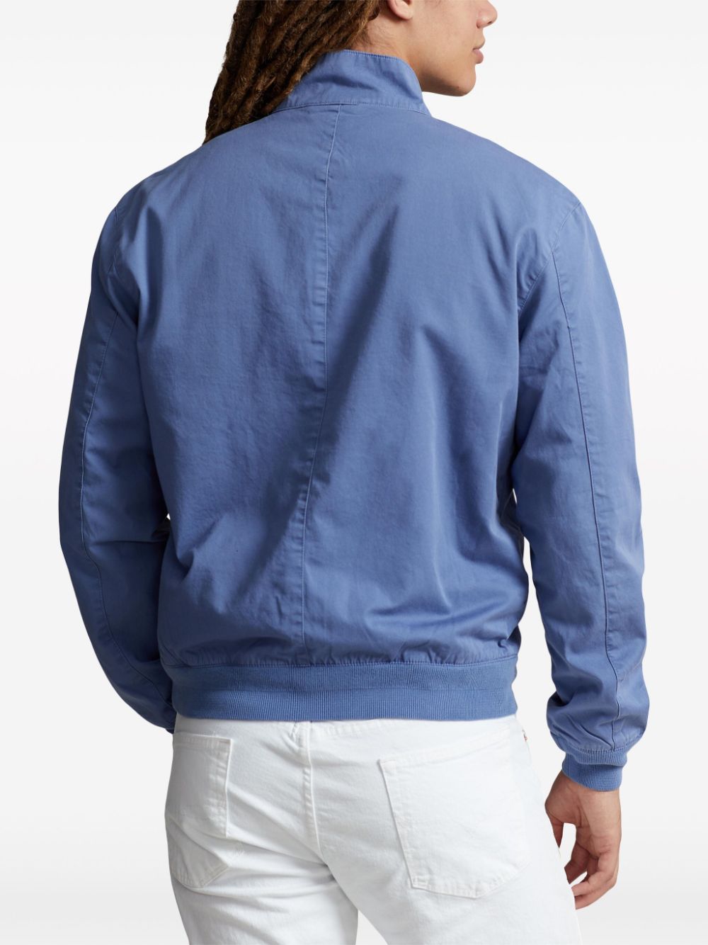 Shop Polo Ralph Lauren Polo Pony Cotton Jacket In Blue