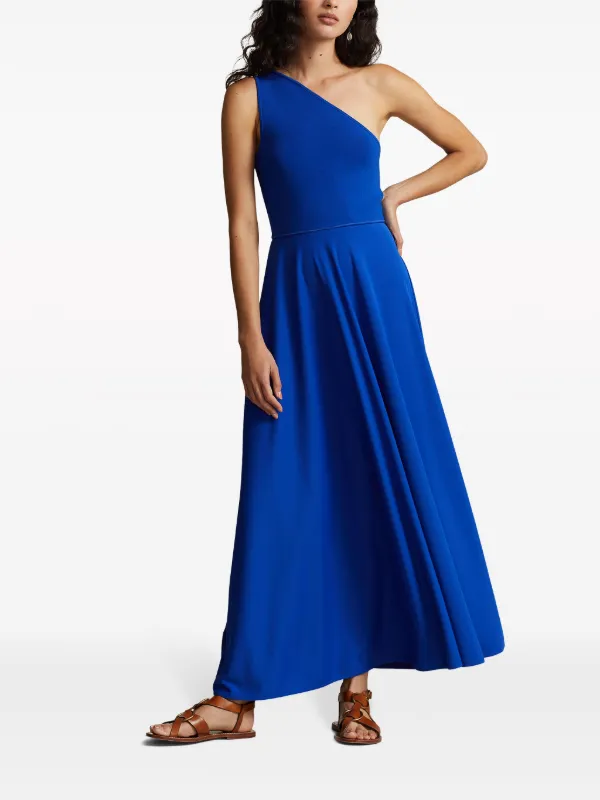 Polo Ralph Lauren one-shoulder A-line Maxi Dress | Blue