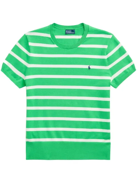 Polo Ralph Lauren striped short-sleeve knitted top