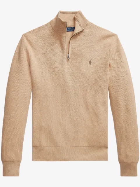 Polo Ralph Lauren quarter-zip embroidered-logo jumper