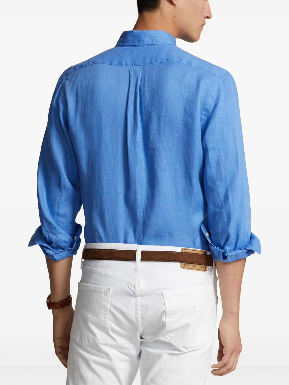 Polo Ralph Lauren Linnen overhemd Blauw