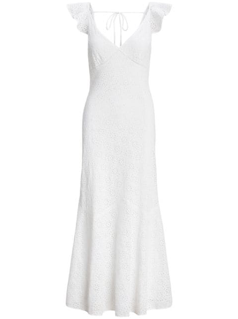 Polo Ralph Lauren broderie-anglaise linen maxi dress