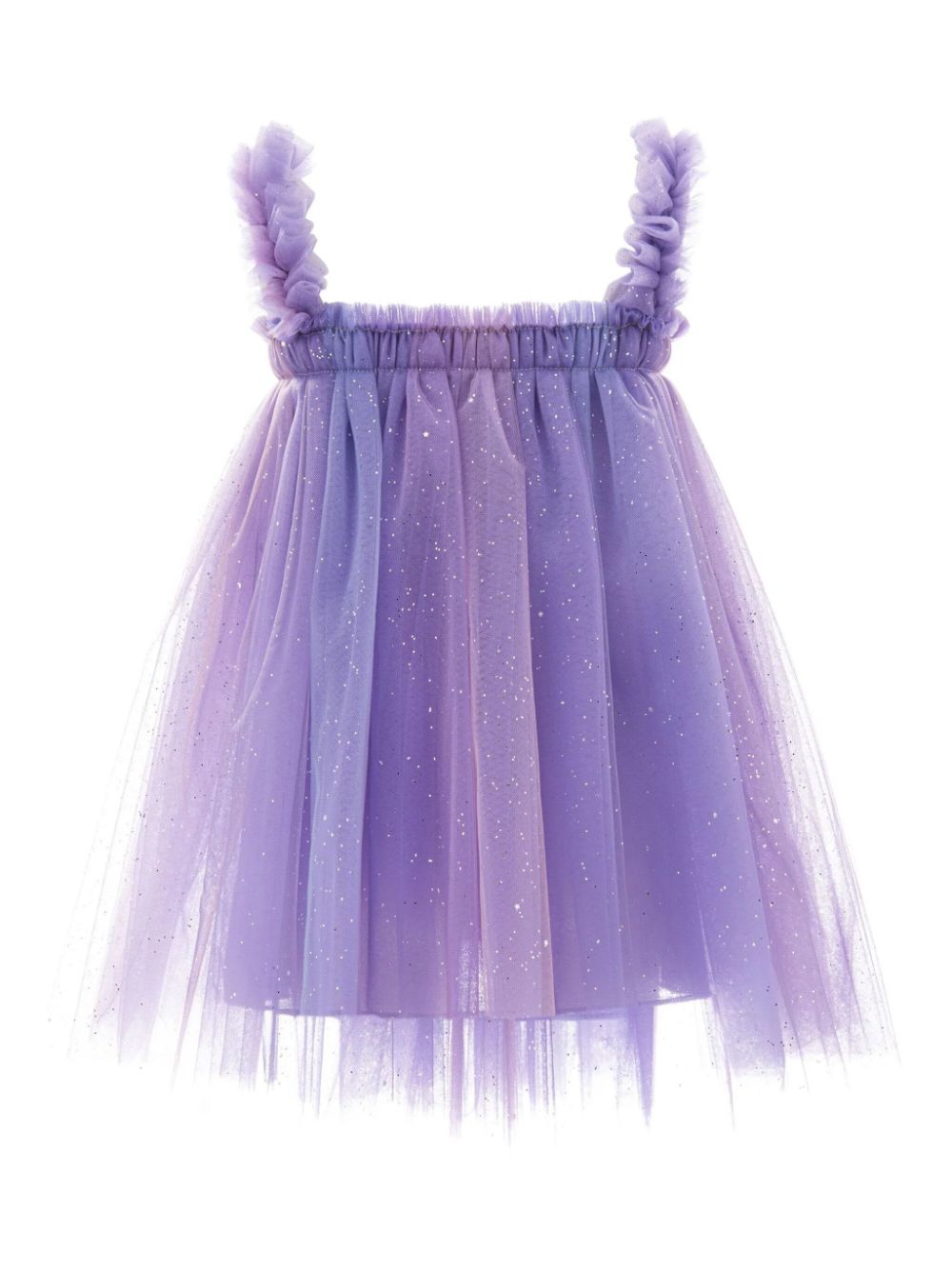 Shop Mimi Tutu Luna Glitter-embellished Tulle Dress In Purple