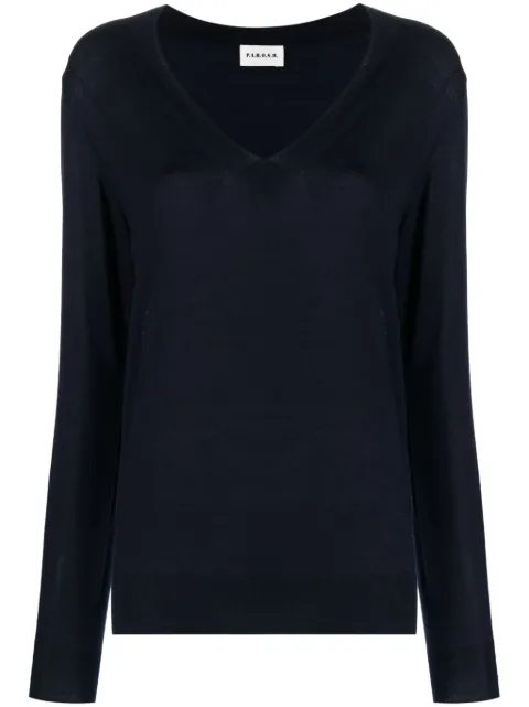 P.A.R.O.S.H. fine-knit V-neck top