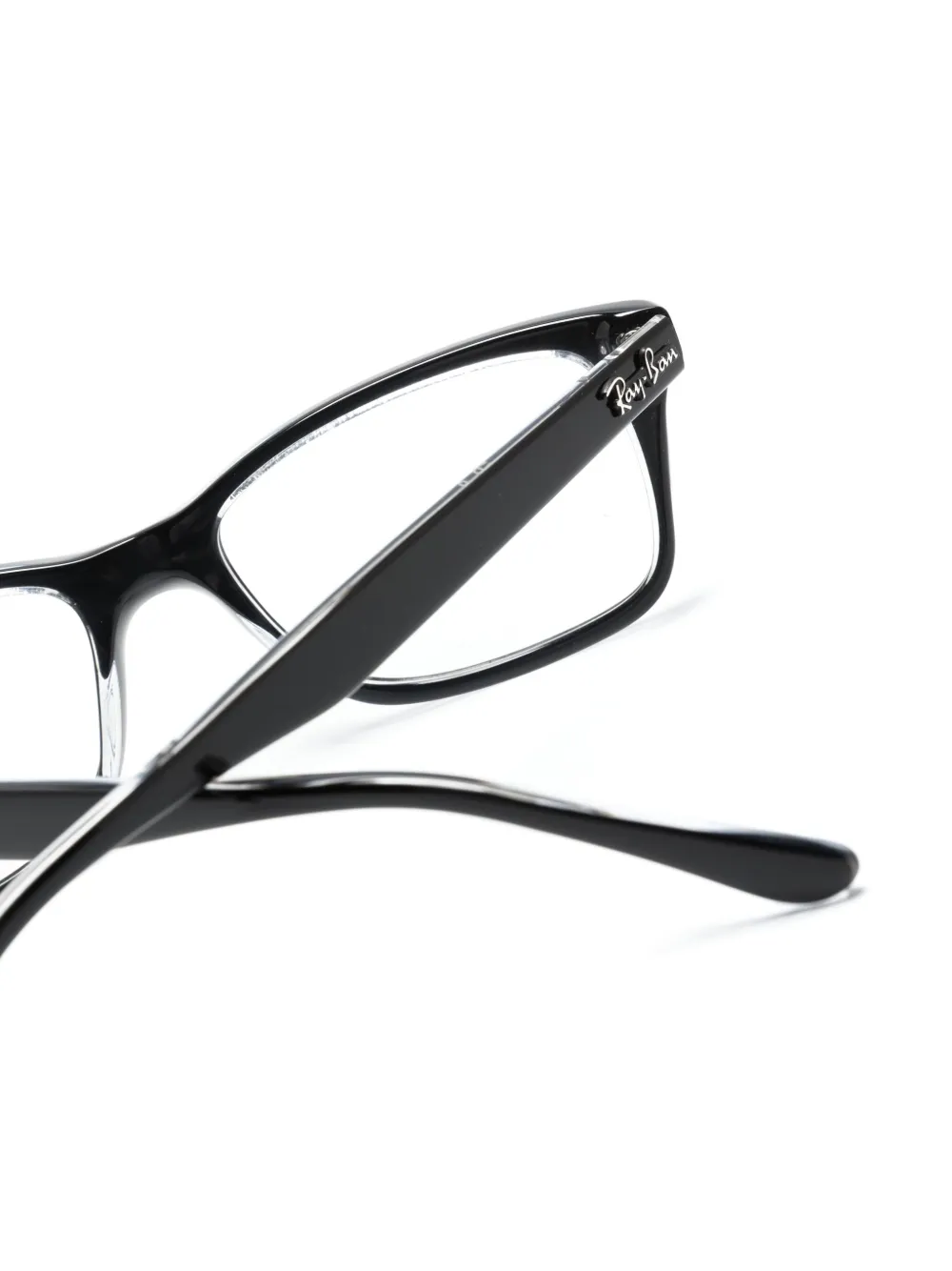 Ray Ban Rectangle-frame Glasses In Schwarz