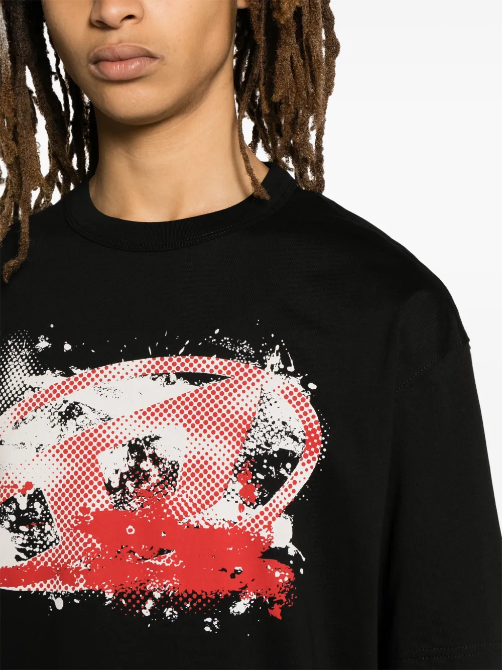 Diesel Oval Label jersey T-shirt