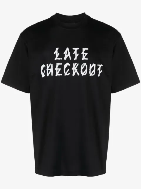 44 LABEL GROUP Late Checkout t-shirt med grafiskt tryck